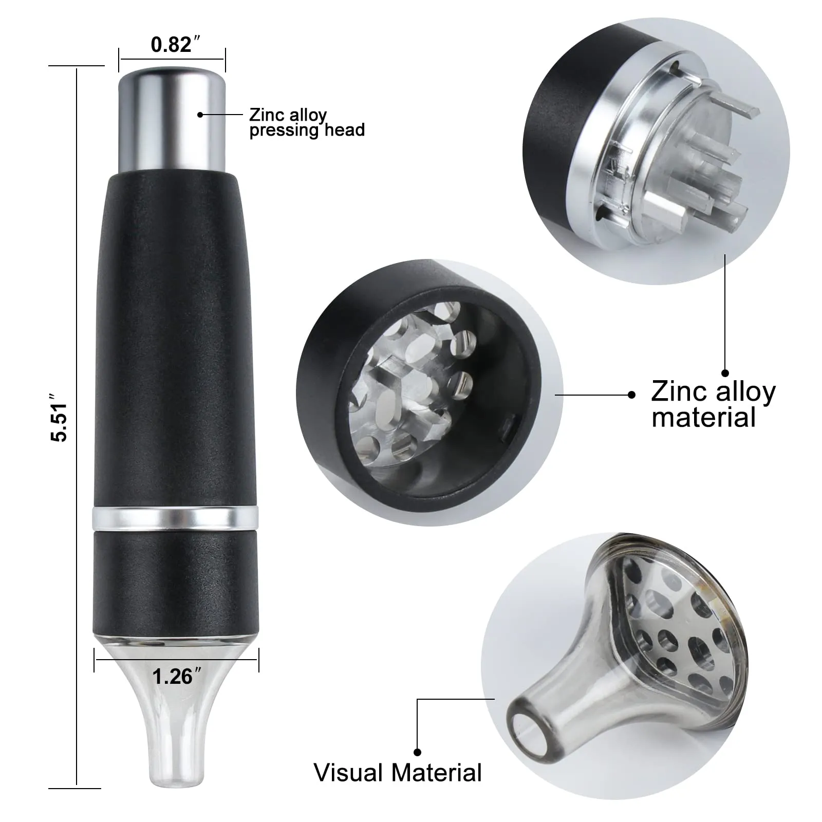 Press Fill Cigarette Tobacco 5.5in Grinder All-in-One Herbal Herb Spice Mill Grass Smoke Grinder Smoking Accessories