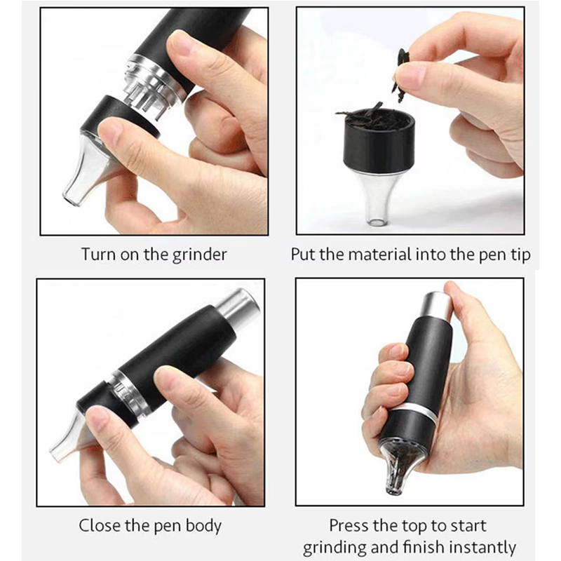 Press Fill Smoke Grass Alloy Tobacco Grinder All-in-One Herbal Herb Spice Mill Grass Crusher Removal Cigarette