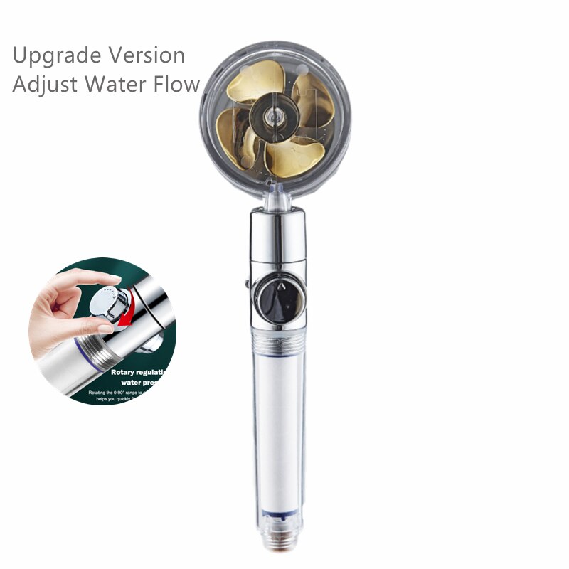 Pressurized Shower Head Water Saving 360 Rotating Twin Turbo Pressurized Propeller Fan Shower Head Bathroom Accessories Pressurized Shower Head Water Saving 360 Rotating Twin Turbo Pressurized Propeller Fan Shower Head Bathroom Accessories
