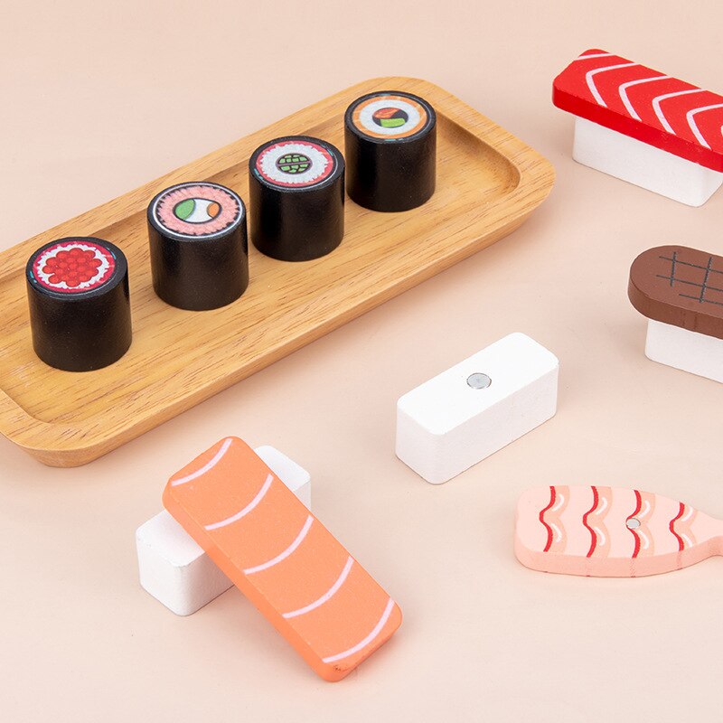 Pretend Play Magnetic Wooden Sushi Set Pretend Play Magnetic Wooden Sushi Set