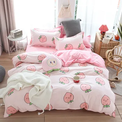 Printed Bed Sheet Fruit Pattern