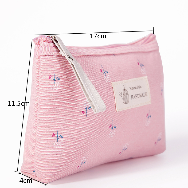 Printed Canvas Makeup Pouch Printed Canvas Makeup Pouch