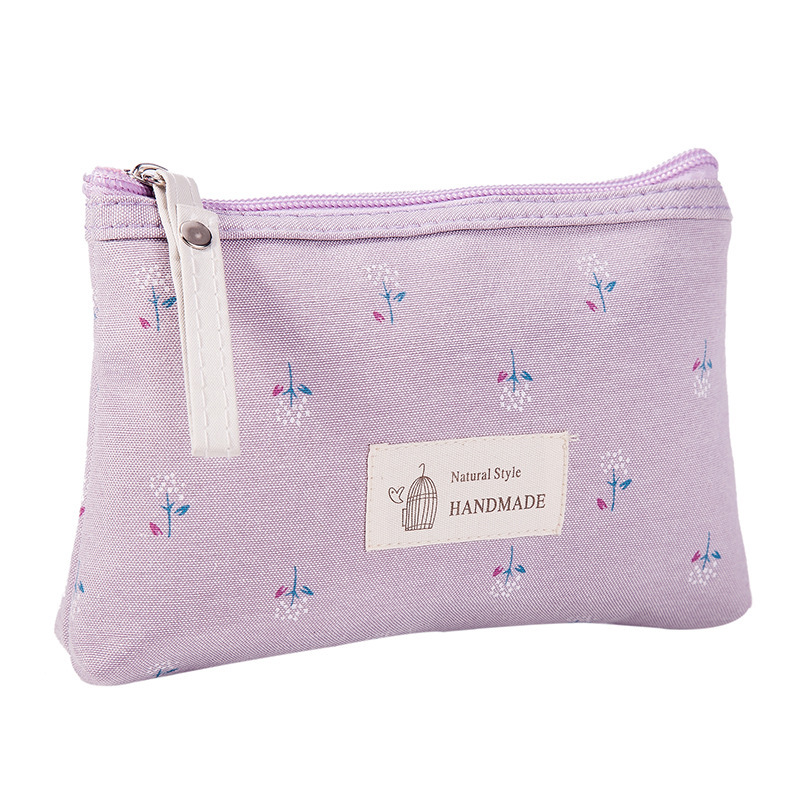 Printed Canvas Makeup Pouch Printed Canvas Makeup Pouch