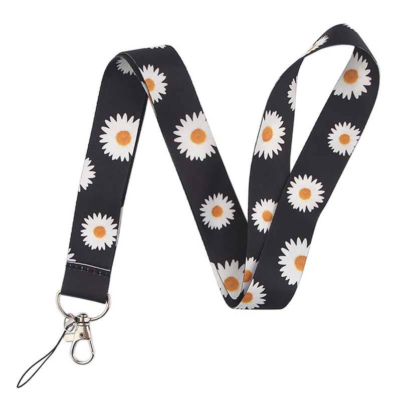 Printed Floral Lanyard Neck Strap