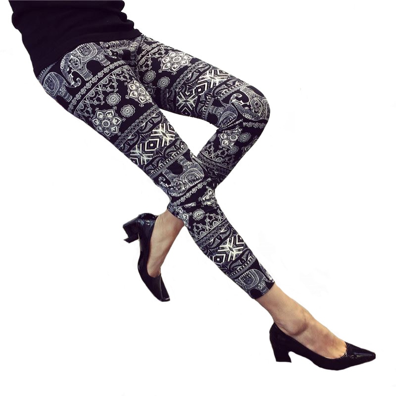 Printed Leggings High-Waisted Pants Printed Leggings High-Waisted Pants