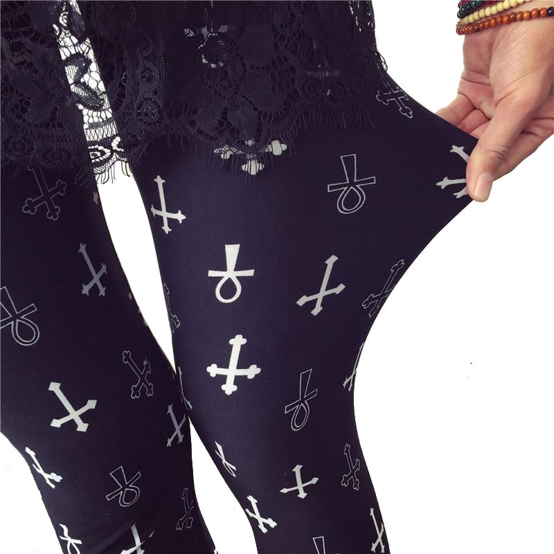 Printed Leggings High-Waisted Pants Printed Leggings High-Waisted Pants