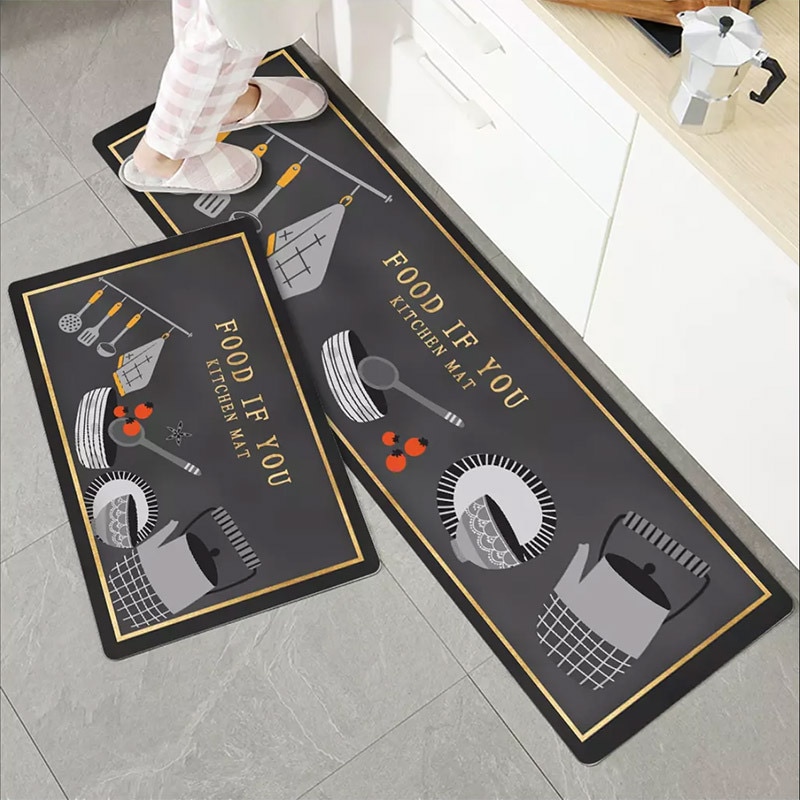 Printed Long Kitchen Mat