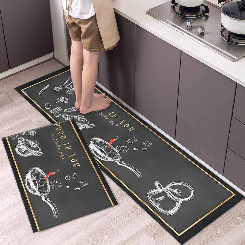 Printed Long Kitchen Mat