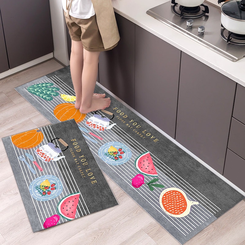 Printed Long Kitchen Mat