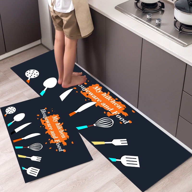 Printed Long Kitchen Mat