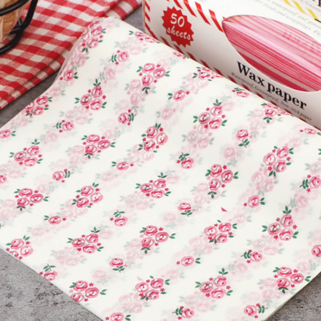 Printed Wax Paper Food Wraps (50 pcs) Printed Wax Paper Food Wraps (50 pcs)