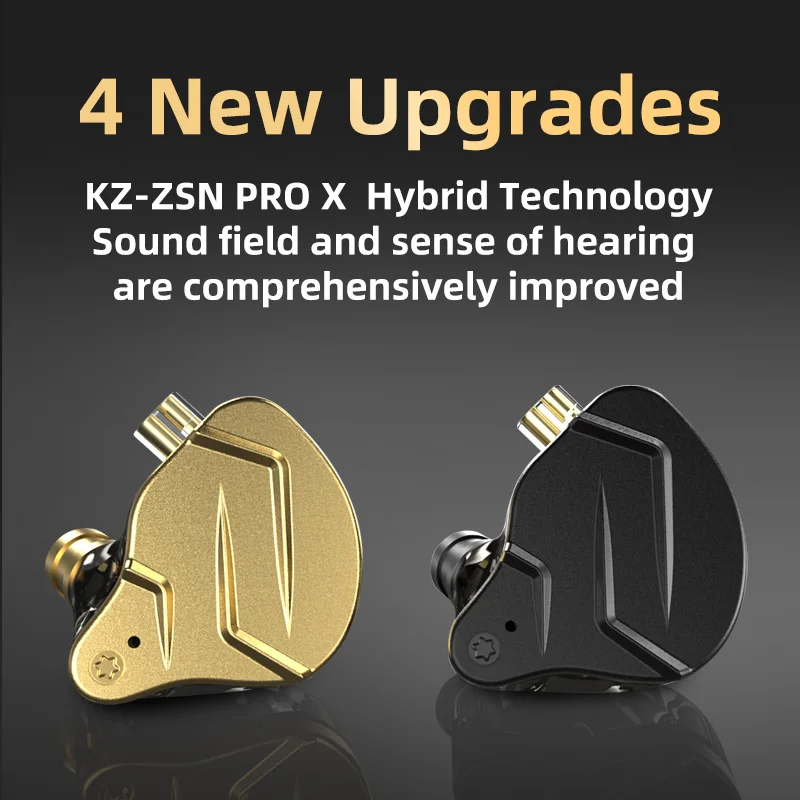 Pro X Metal Earphones 1BA+1DD Hybrid technology HIFI In Ear Monitor Earphones Bass Earbuds Sport Noise Cancelling
