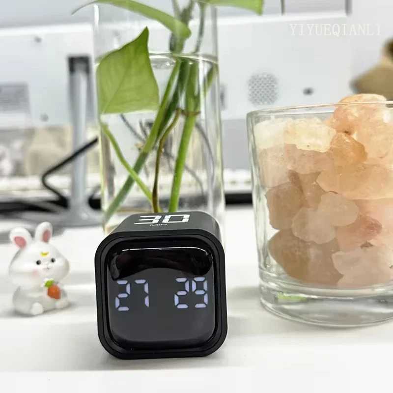 Productivity Cube Timer Gravity Sensor Flipping LED Display 4 Preset Time Dual Modes Countdown Cooking Study Mini Productivity Cube Timer Gravity Sensor Flipping LED Display 4 Preset Time Dual Modes Countdown Cooking Study Mini