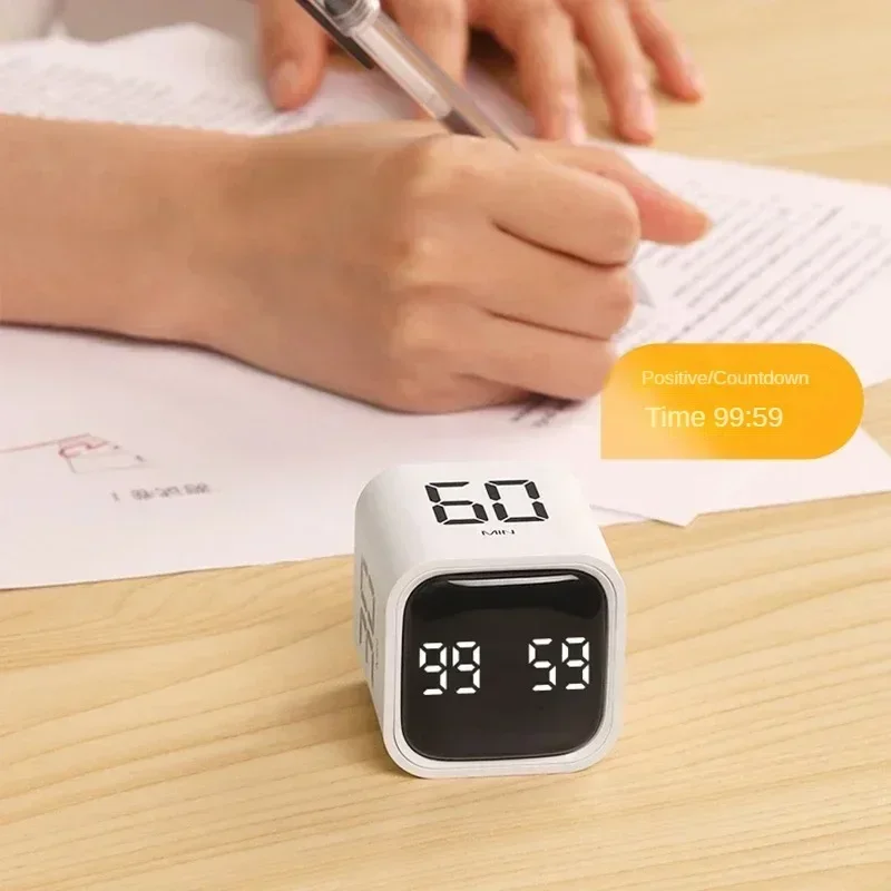Productivity Cube Timer Gravity Sensor Flipping LED Display 4 Preset Time Dual Modes Countdown Cooking Study Mini Productivity Cube Timer Gravity Sensor Flipping LED Display 4 Preset Time Dual Modes Countdown Cooking Study Mini