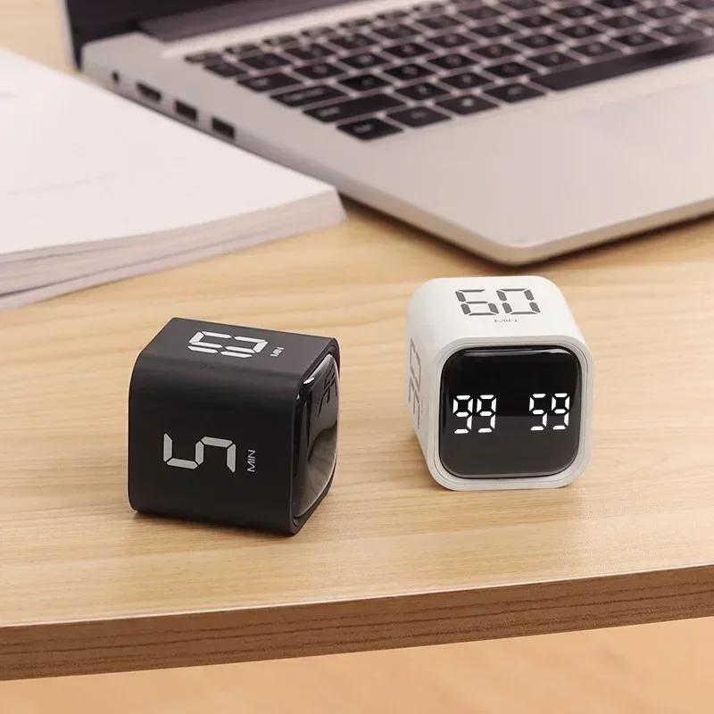 Productivity Cube Timer Gravity Sensor Flipping LED Display 4 Preset Time Dual Modes Countdown Cooking Study Mini Productivity Cube Timer Gravity Sensor Flipping LED Display 4 Preset Time Dual Modes Countdown Cooking Study Mini