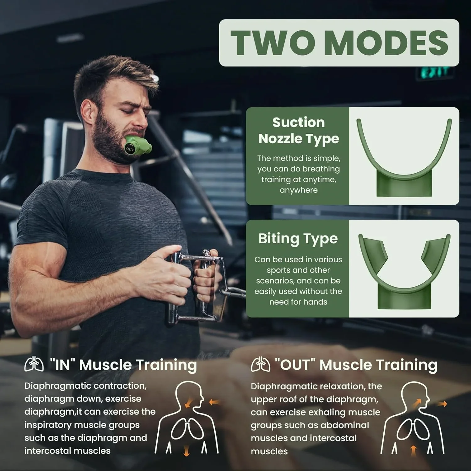 Professional APP Training Companion Breathing Exerciser Lung Trainer Lightweight Professional Strengthen Breathing