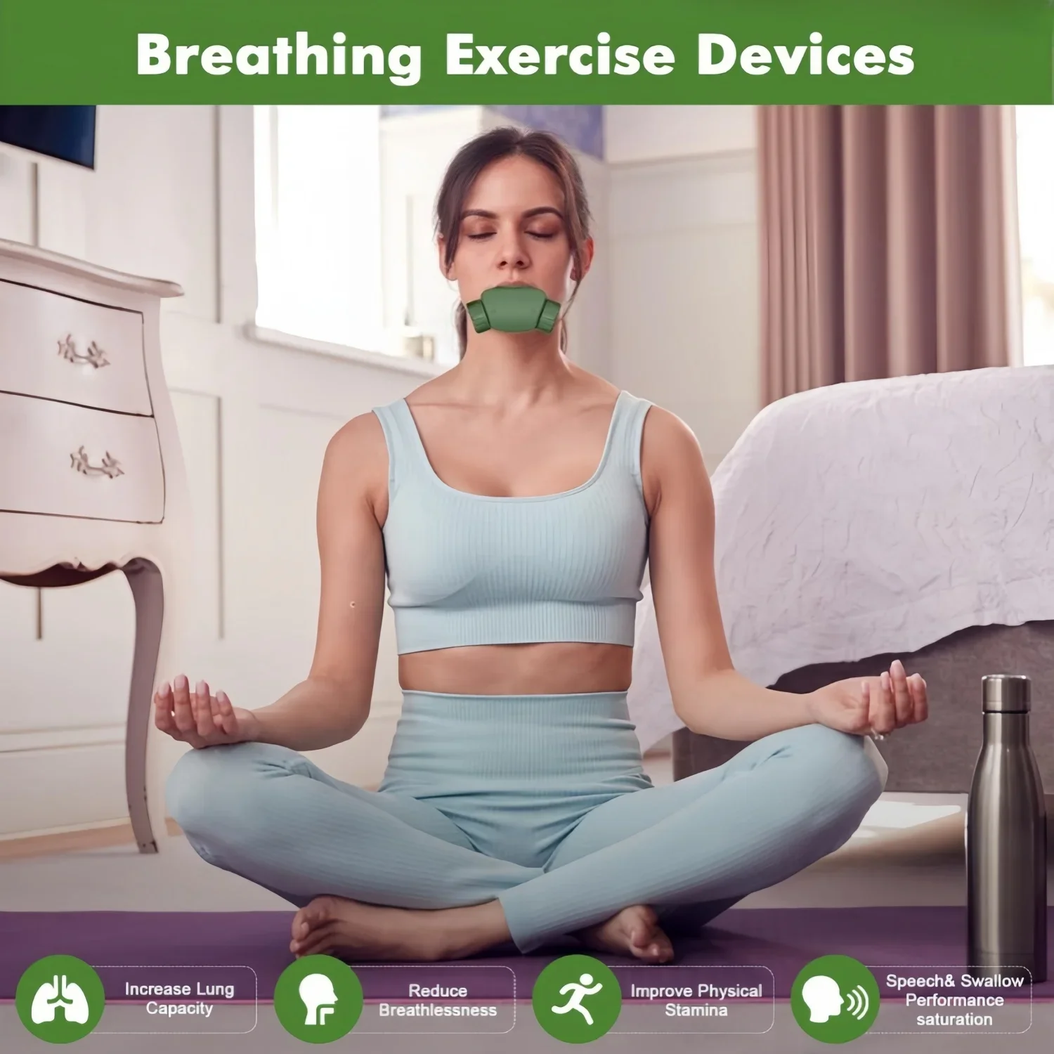 Professional APP Training Companion Breathing Exerciser Lung Trainer Lightweight Professional Strengthen Breathing