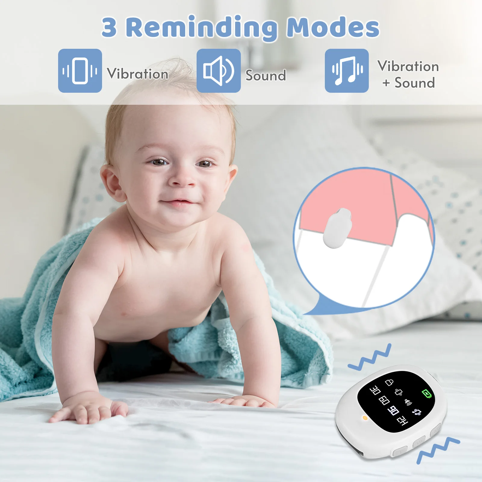 Professional Arm Wear Bedwetting Sensor Alarm For Baby Toddler Adults Potty Training Wet Reminder Sleeping Enuresis Professional Arm Wear Bedwetting Sensor Alarm For Baby Toddler Adults Potty Training Wet Reminder Sleeping Enuresis