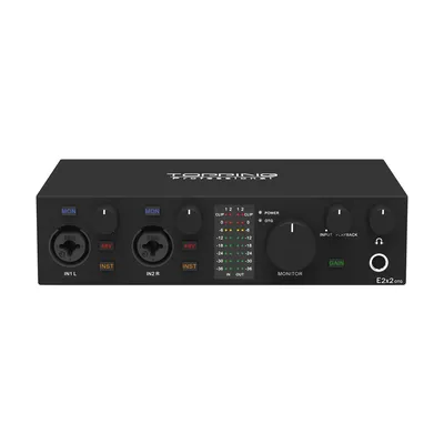 Professional Audio Interface 2 in 2 Out Sound Card 8 DAW and 6 LoopBack Channels SPDIF Output Expansion