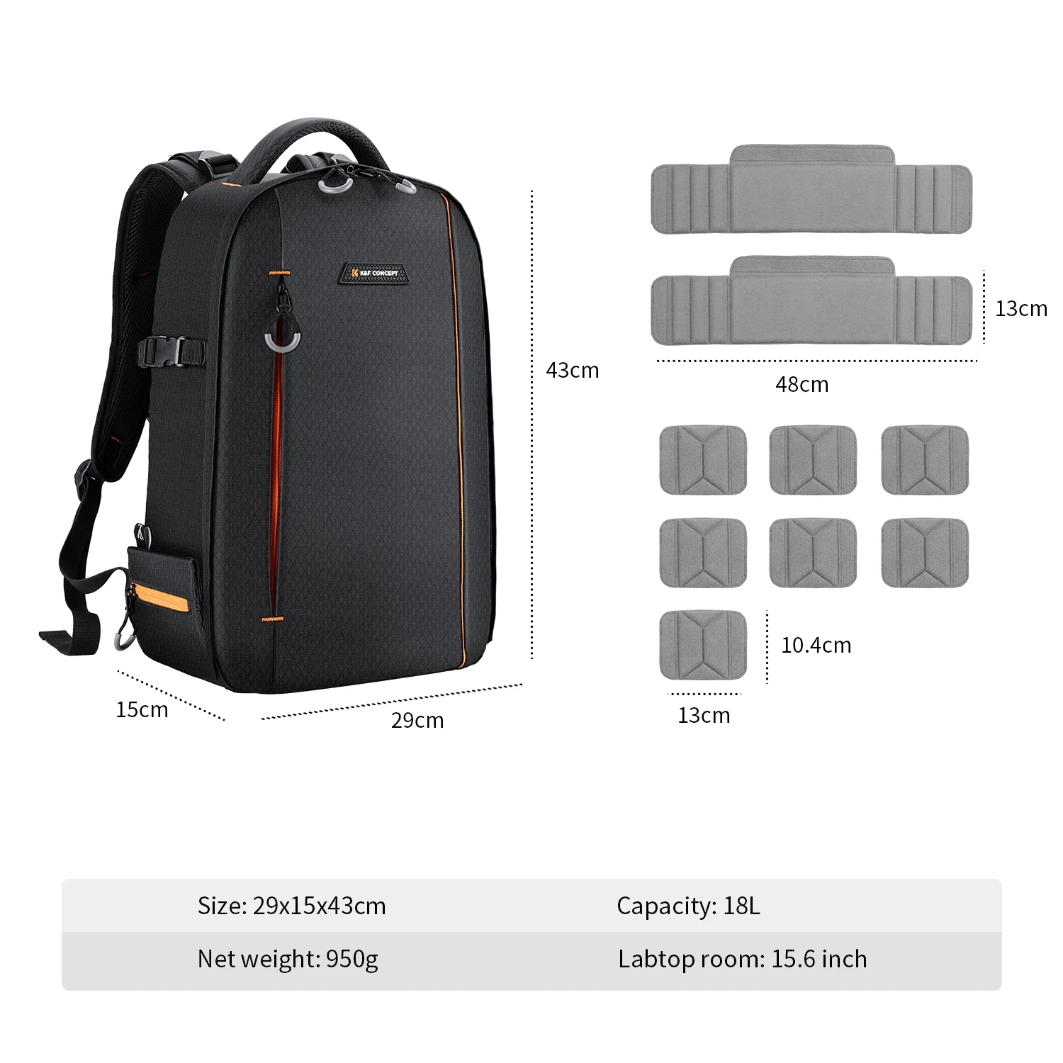 Professional Camera Backpack Large Capacity Waterproof Photography Bag DSLR Camera 15.6″ Laptop Tripod Bags