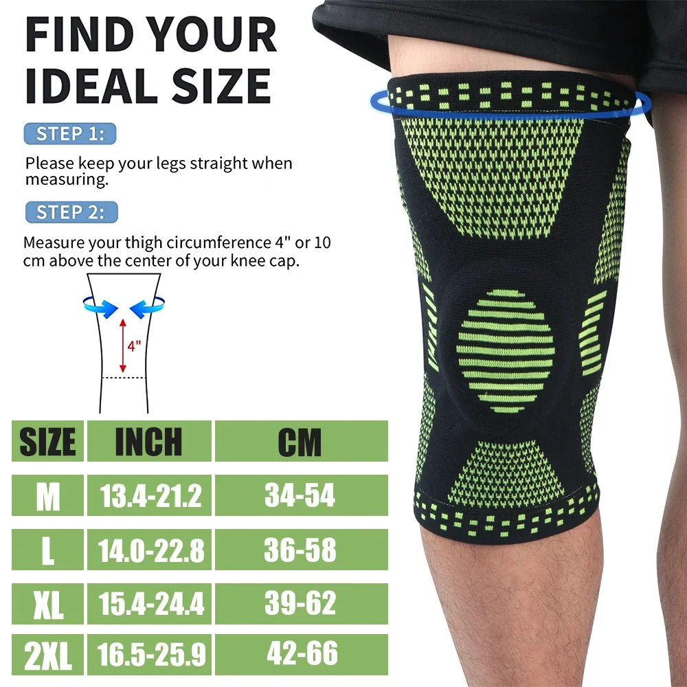 Professional Compression Knee Brace Support Protector For Arthritis Relief, Joint Pain, ACL, MCL, Meniscus Tear, Post Professional Compression Knee Brace Support Protector For Arthritis Relief, Joint Pain, ACL, MCL, Meniscus Tear, Post
