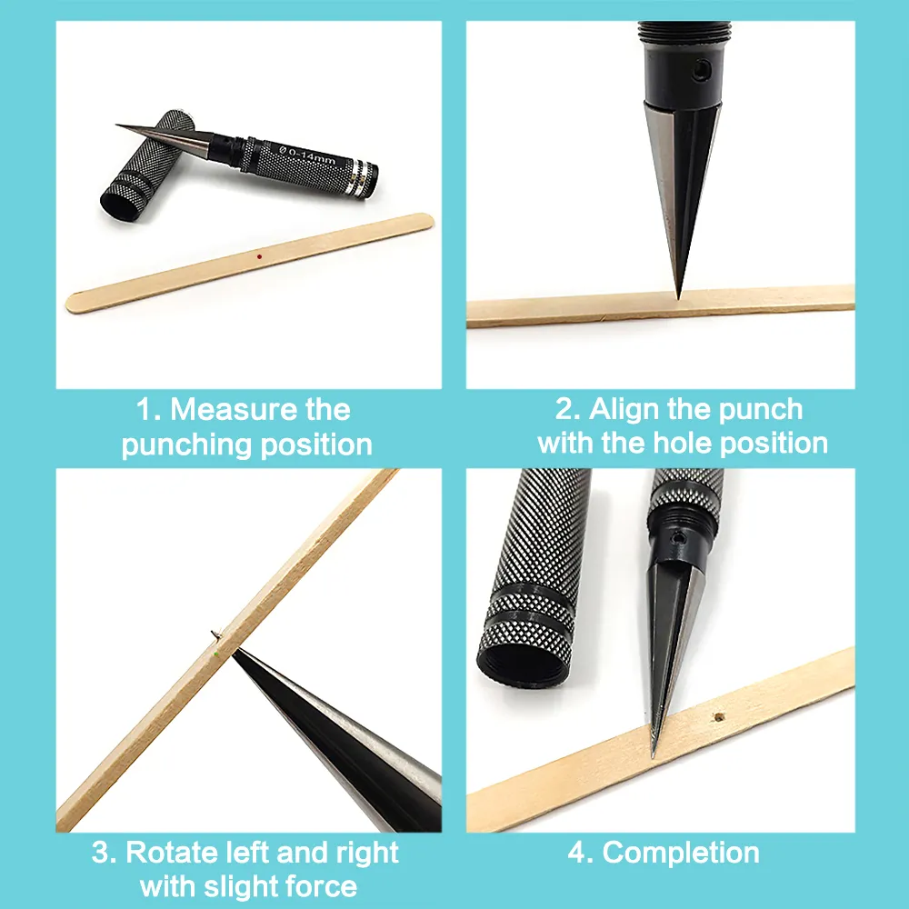 Professional Drill Tool High Hardness Clay Punch Pottery Punch DIY hand-made Woodworking Hole Punch Expand Hole Pottery
