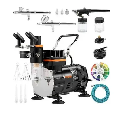 Professional Dual-Action Airbrush Kit 120W Electric Spray Gun Air Brush Painting Set Art Nail Tattoo Makeup Model Professional Dual-Action Airbrush Kit 120W Electric Spray Gun Air Brush Painting Set Art Nail Tattoo Makeup Model