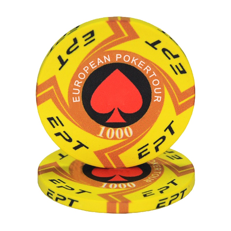 Professional EPT Ceramic Poker Chips (10 pcs) Professional EPT Ceramic Poker Chips (10 pcs)
