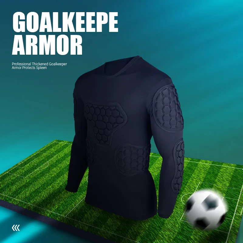 Professional Goalkeeper Armor Uniforms Football Goalkeeper Jerseys Thicken EVA Sponge Elbow Professional Goalkeeper Armor Uniforms Football Goalkeeper Jerseys Thicken EVA Sponge Elbow