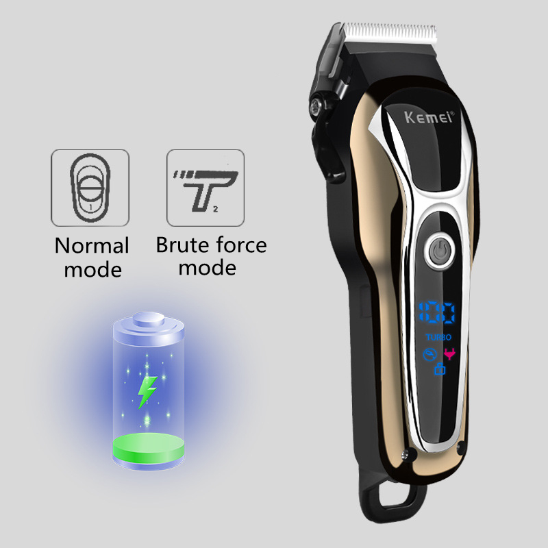 Professional Hair Clipper Rechargeable Trimmer Men Electric Cutter Hair Cutting Machine LCD Cordless Beard Trimmer Professional Hair Clipper Rechargeable Trimmer Men Electric Cutter Hair Cutting Machine LCD Cordless Beard Trimmer