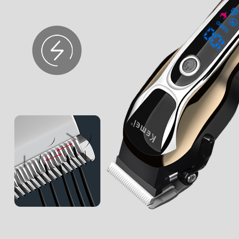 Professional Hair Clipper Rechargeable Trimmer Men Electric Cutter Hair Cutting Machine LCD Cordless Beard Trimmer Professional Hair Clipper Rechargeable Trimmer Men Electric Cutter Hair Cutting Machine LCD Cordless Beard Trimmer