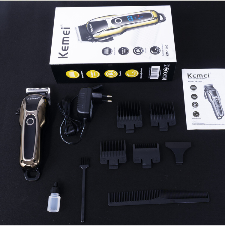 Professional Hair Clipper Rechargeable Trimmer Men Electric Cutter Hair Cutting Machine LCD Cordless Beard Trimmer Professional Hair Clipper Rechargeable Trimmer Men Electric Cutter Hair Cutting Machine LCD Cordless Beard Trimmer