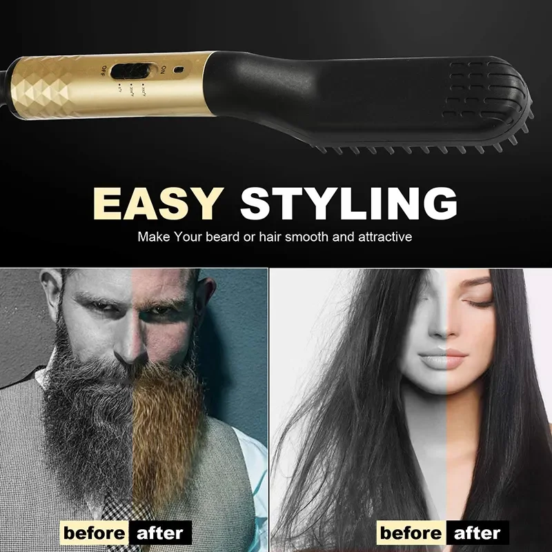 Professional Hair Comb Brush Beard Straightener Multifunctional Hair Straightening Comb Hair Curler Fast Heating Professional Hair Comb Brush Beard Straightener Multifunctional Hair Straightening Comb Hair Curler Fast Heating