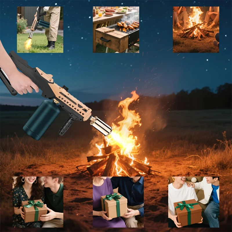 Professional Heavy Duty Propane Spray Gun with Adjustable Flame Control and Piezoelectric Ignition