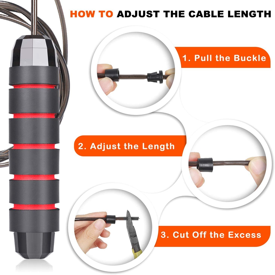 Professional Jump Ropes Speed Crossfit Workout Training MMA Boxing Home Gym Fitness Equipment for Men Women Kids Professional Jump Ropes Speed Crossfit Workout Training MMA Boxing Home Gym Fitness Equipment for Men Women Kids