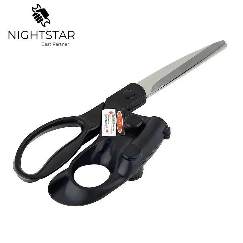 Professional Laser Guided Scissors For home Crafts Wrapping Gifts Fabric Sewing Cut Straight Fast Scissor Shear