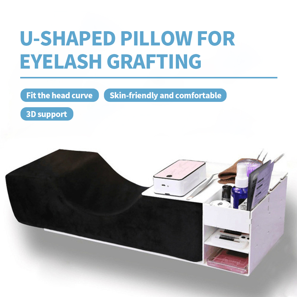 Professional Lash Pillow Neck Support Eyelash Pillow Soft Grafting Eyelashes Memory Foam Eyelash Extension Pillow