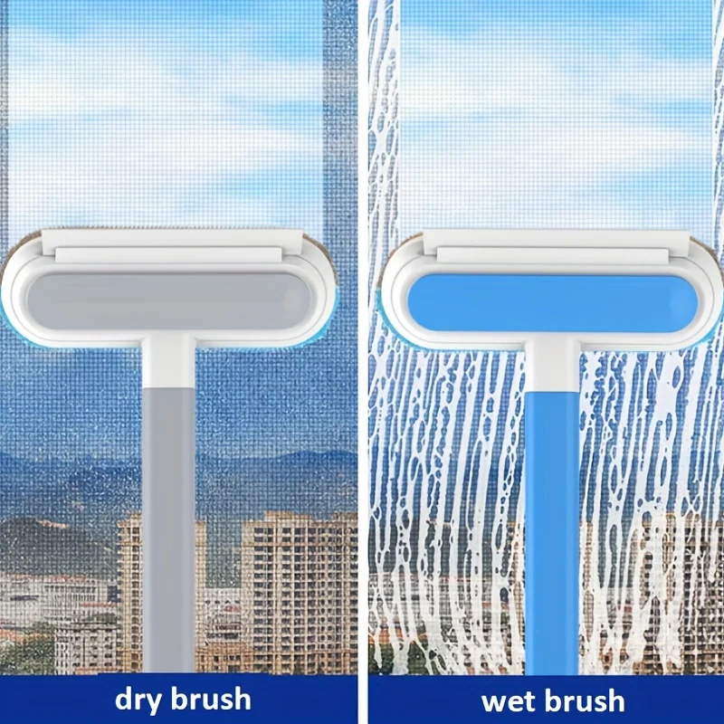 Professional Multifunctional Window Cleaner and Pet Hair Remover with Squeegee and Cleaning Brush