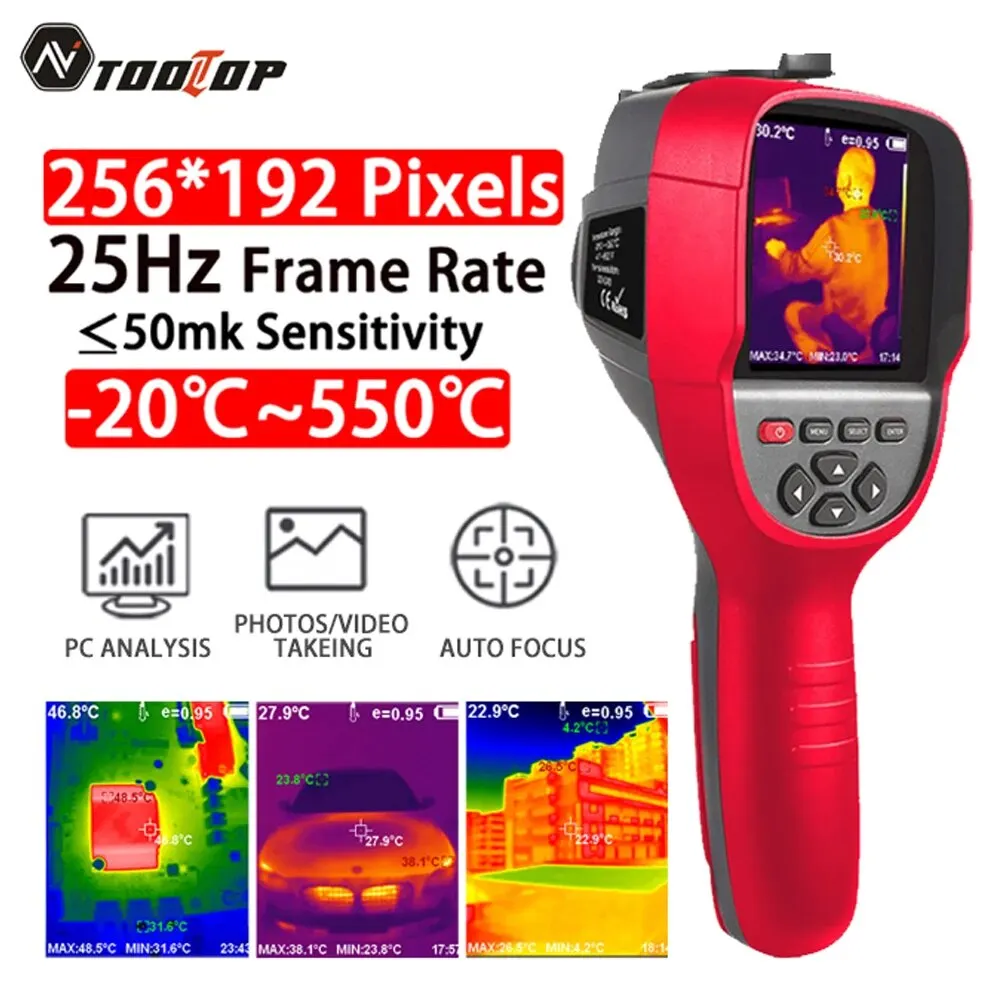 Professional Thermal Imaging Camera Handheld Thermal Imager for Pipeline Heating Leak Automotive Inspect