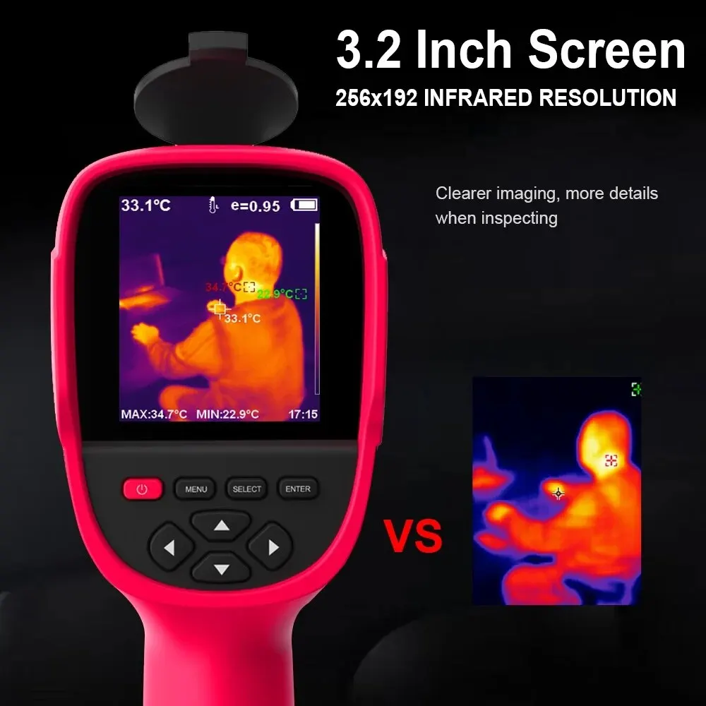 Professional Thermal Imaging Camera Handheld Thermal Imager for Pipeline Heating Leak Automotive Inspect