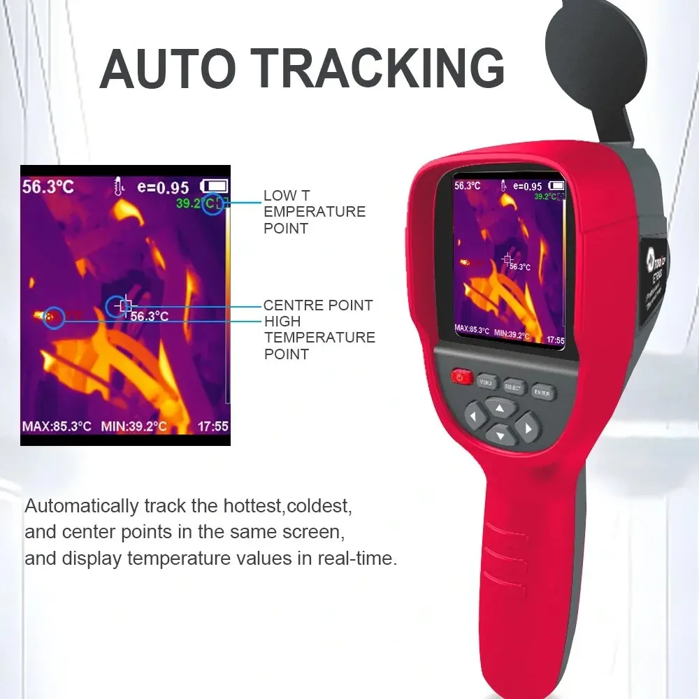 Professional Thermal Imaging Camera Handheld Thermal Imager for Pipeline Heating Leak Automotive Inspect