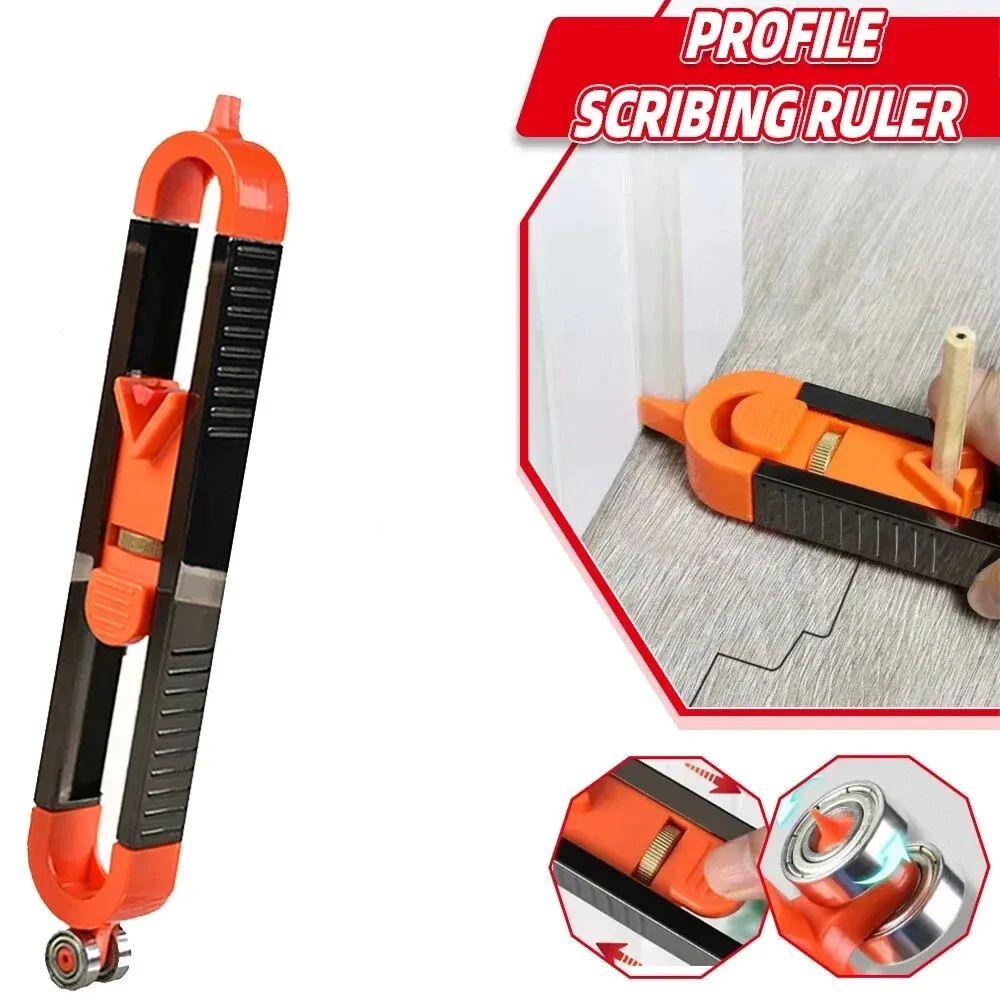 Profile Scribing Ruler Contour Gauge with Lock Adjustable Locking Precise Woodworking Measuring Gauge Profile Duplicator Profile Scribing Ruler Contour Gauge with Lock Adjustable Locking Precise Woodworking Measuring Gauge Profile Duplicator