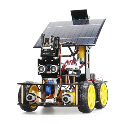 Programmable Robot Car Kit for Arduino Profesional ESP32 Cam Solar Tracking and Charging Set DIY Electronics Project Programmable Robot Car Kit for Arduino Profesional ESP32 Cam Solar Tracking and Charging Set DIY Electronics Project