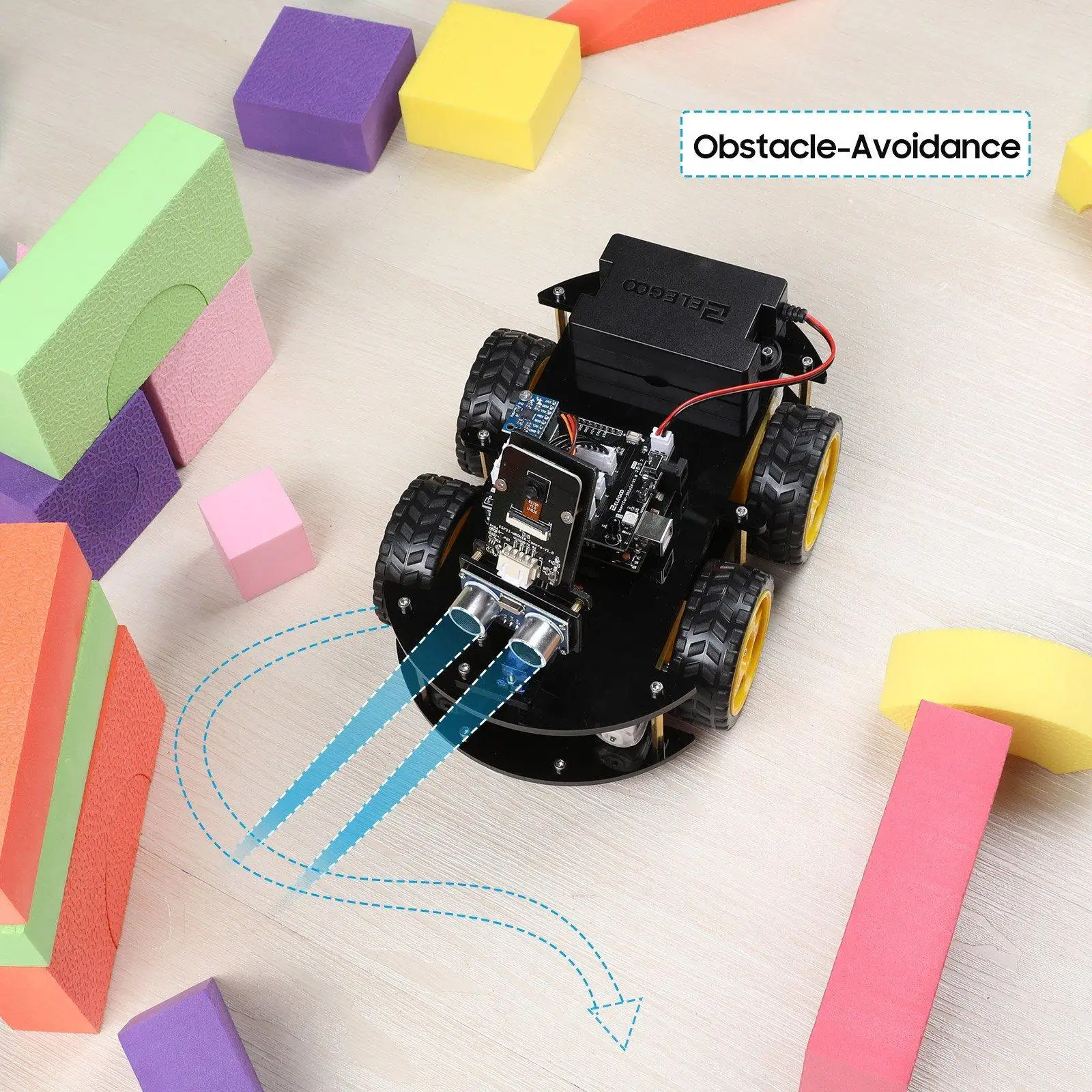 Project Smart Robot Car Kit V4, Intelligent and Educational Toy Car Robotic Kit for Arduino Learner DIY Kit Project Smart Robot Car Kit V4, Intelligent and Educational Toy Car Robotic Kit for Arduino Learner DIY Kit