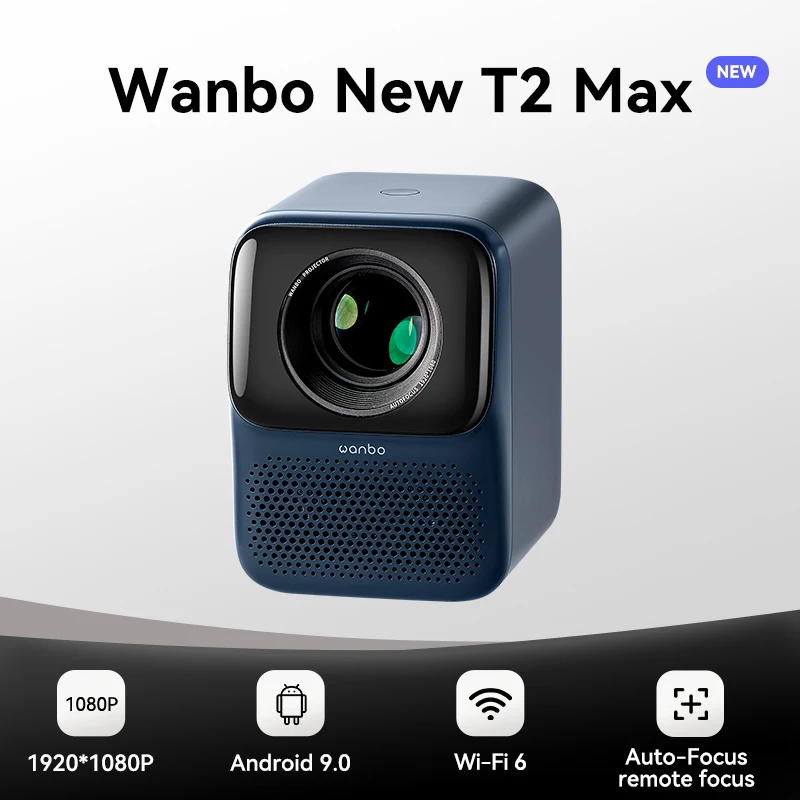 Projector 1080p Full HD Android 9.0 Mini WiFi Auto Focus 450Ansi Portable Projector HIFI Sound Home Outdoor