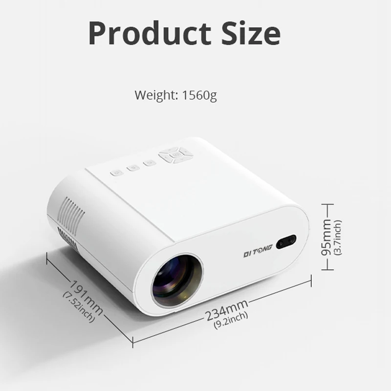 Projector 4K Android with Dual WiFi 6 and Bluetooth Auto Keystone Auto Focus Home Theatre HD Native 1080P Outdoor Movie