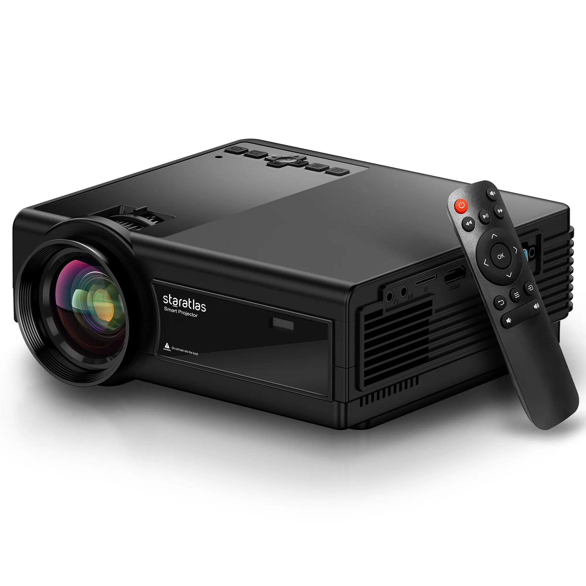 Projector With WiFi And BT 5G Native 1080P Home Theater Video Portable Outdoor Projector Compatible With USB VGA HDMI Projector With WiFi And BT 5G Native 1080P Home Theater Video Portable Outdoor Projector Compatible With USB VGA HDMI