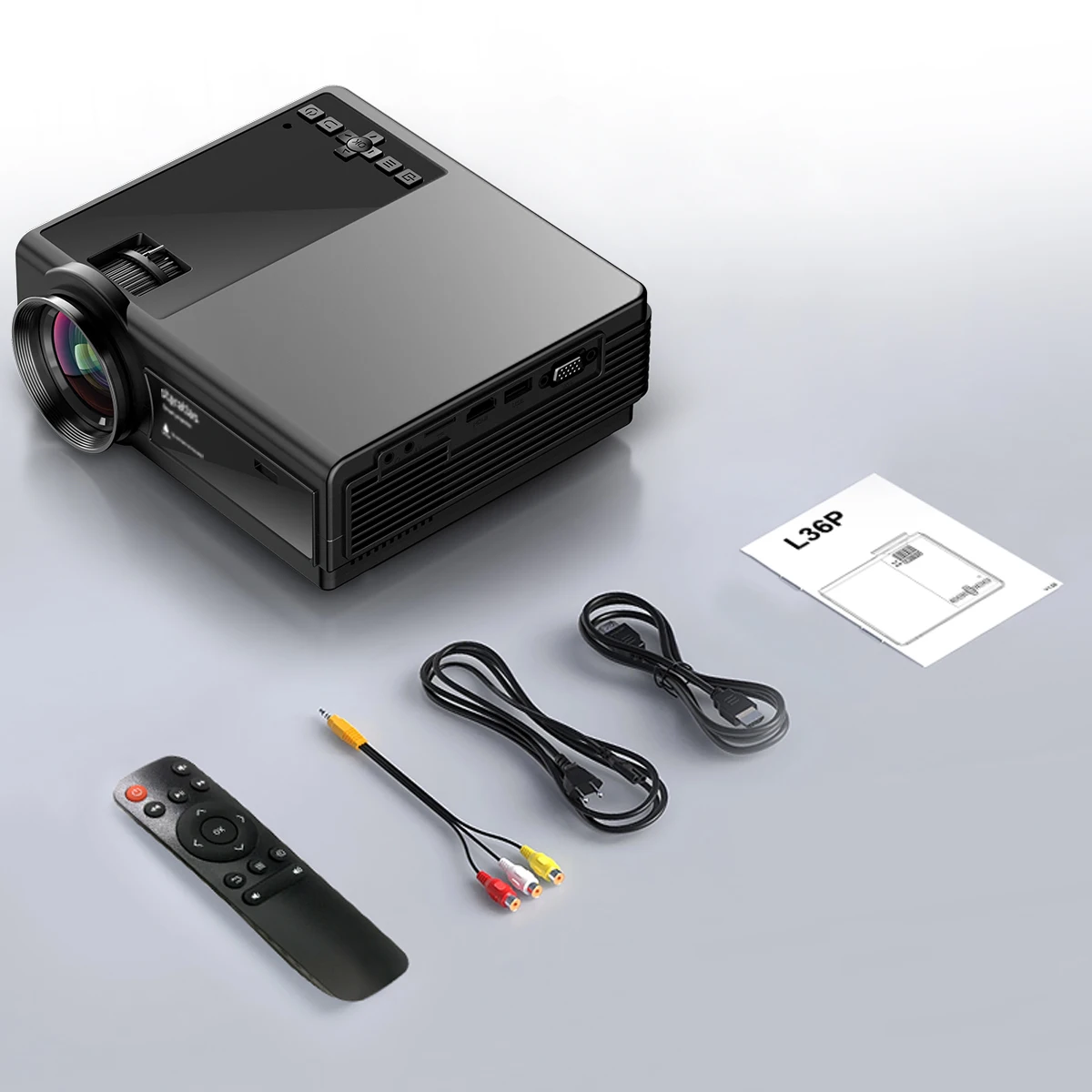 Projector With WiFi And BT 5G Native 1080P Home Theater Video Portable Outdoor Projector Compatible With USB VGA HDMI