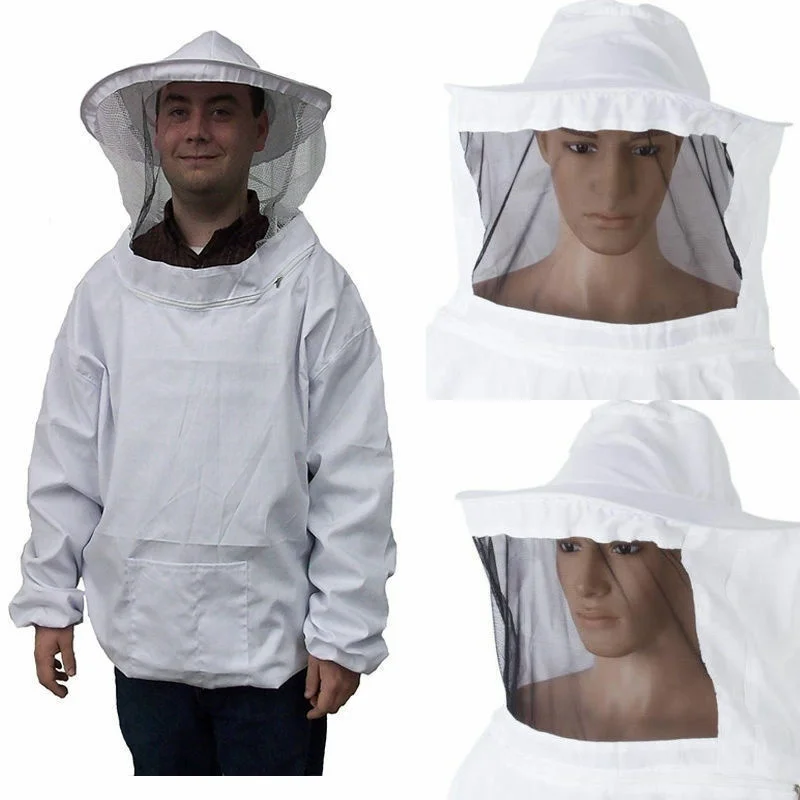 Protective Beekeeping Jacket Veil Smock Equipment Beekeeping Hat Sleeve Beekeeper Suit Apiculture Bee Dress Protective Beekeeping Jacket Veil Smock Equipment Beekeeping Hat Sleeve Beekeeper Suit Apiculture Bee Dress