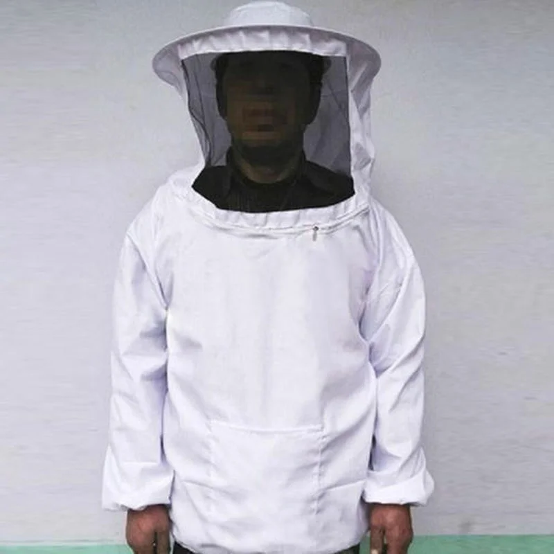 Protective Beekeeping Jacket Veil Smock Equipment Beekeeping Hat Sleeve Beekeeper Suit Apiculture Bee Dress Protective Beekeeping Jacket Veil Smock Equipment Beekeeping Hat Sleeve Beekeeper Suit Apiculture Bee Dress